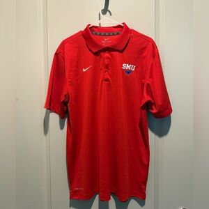 SMU Nike Red Dri-FIT Polo Shirt